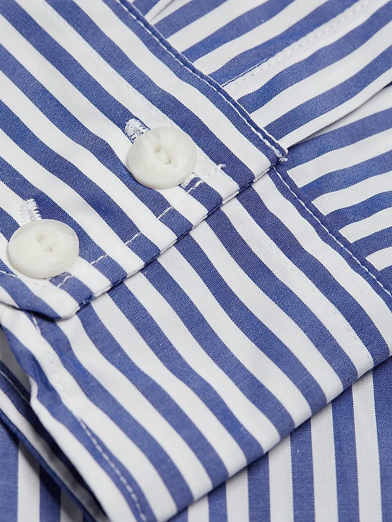 Maxine Cotton Poplin Striped Shirt