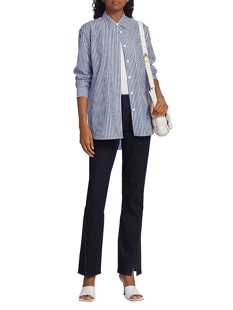 Maxine Cotton Poplin Striped Shirt