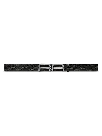 Bb Signature Belt 40mm Bb Monogram Coated Canvas