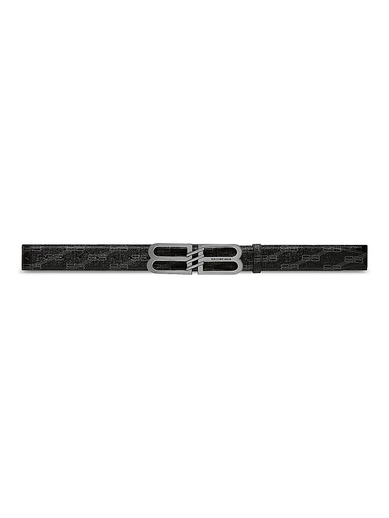 Bb Signature Belt 40mm Bb Monogram Coated Canvas