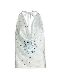 Jackie Floral-Printed Silk Cami