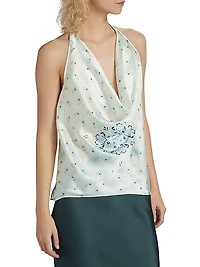 Jackie Floral-Printed Silk Cami