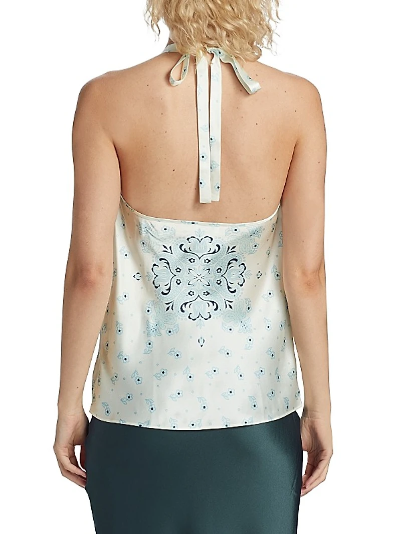 Jackie Floral-Printed Silk Cami