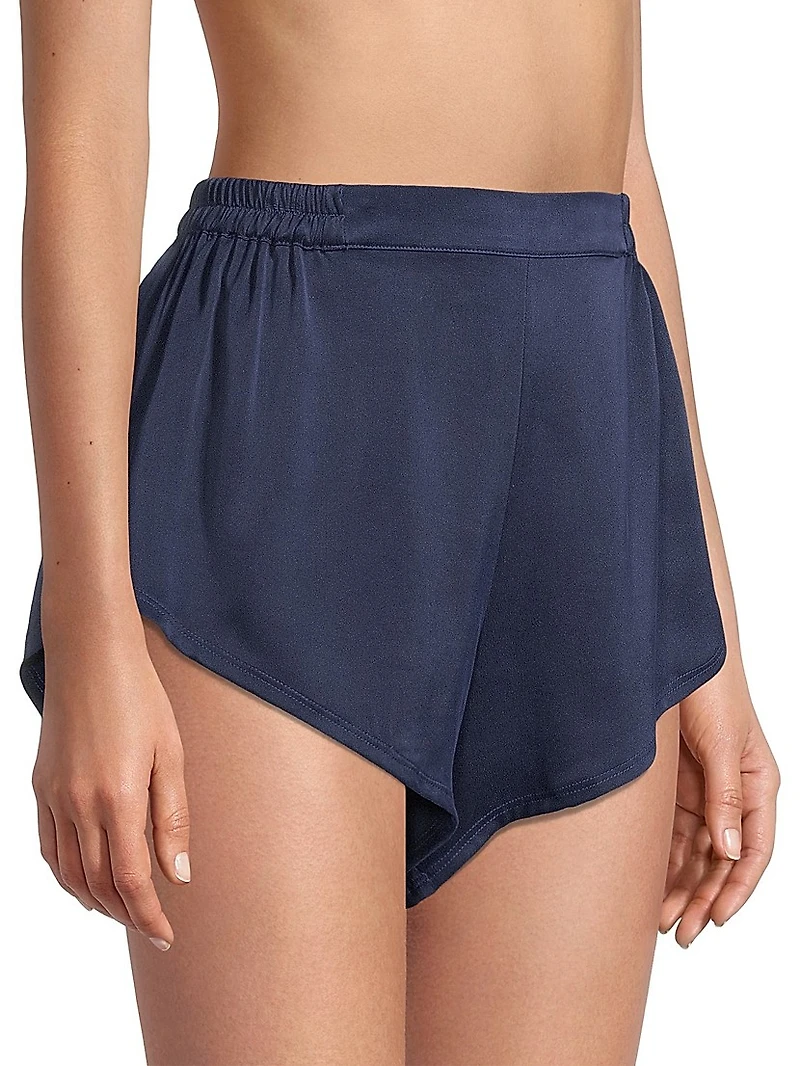 Washable Silk Tee 2-Piece Pajama Set