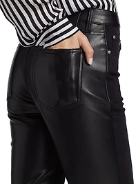 Kate High-Rise Straight-Leg Stretch Jeans