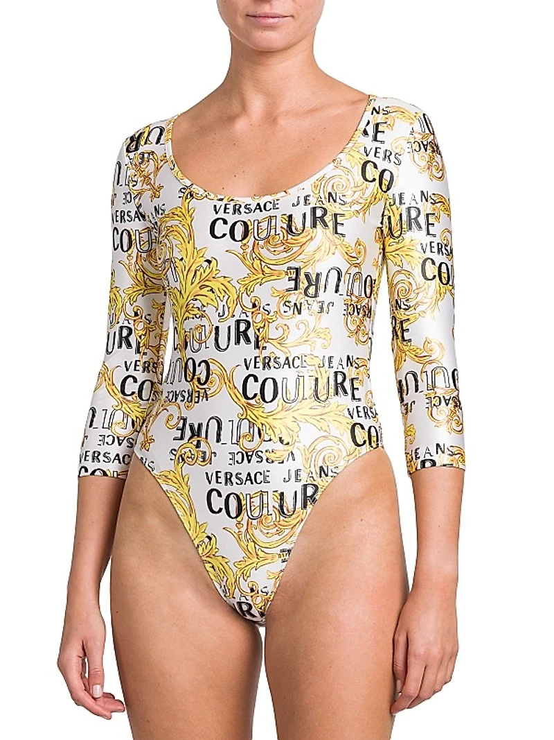 Logo-Print Bodysuit