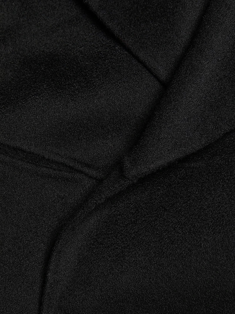 Open-Front Wool Coat