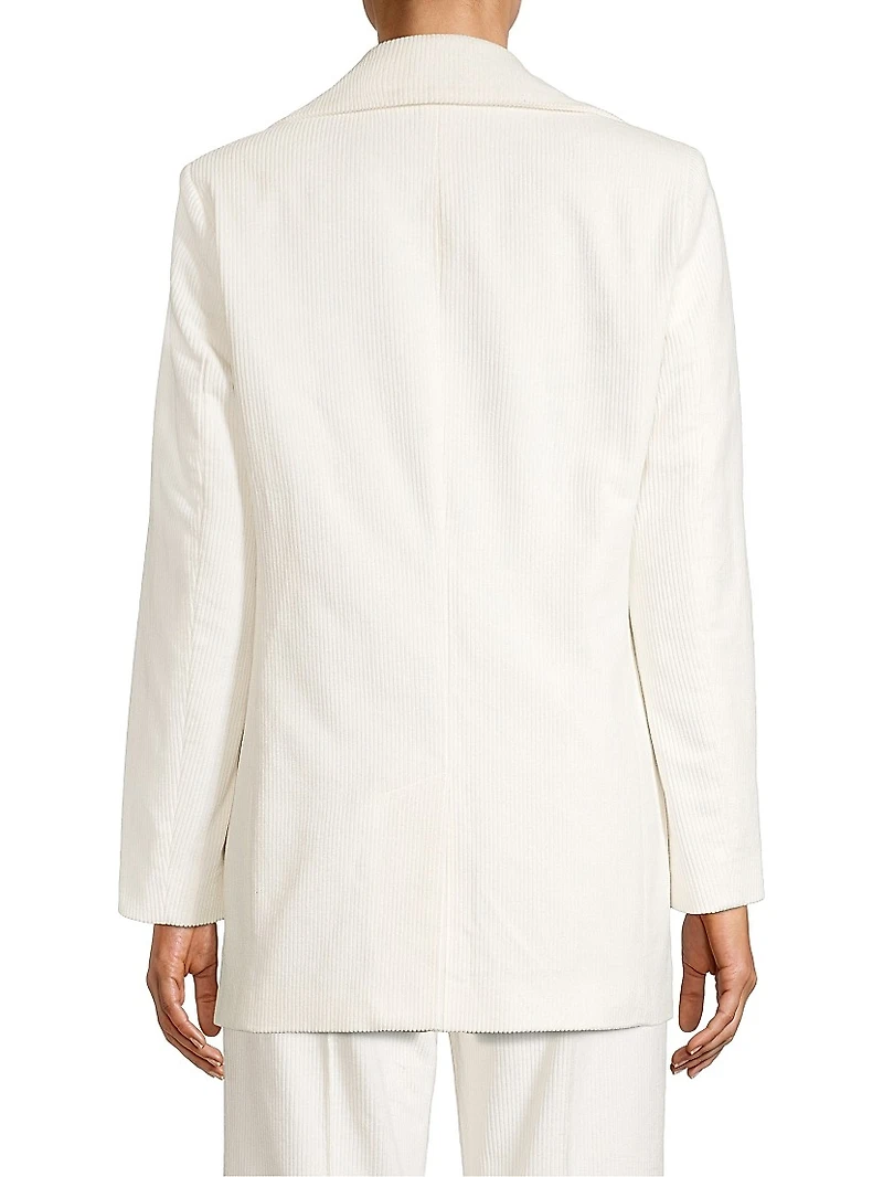 Single-Breasted Corduroy Blazer