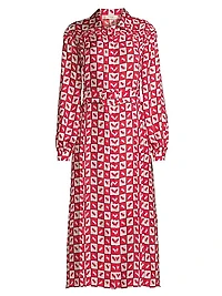 Checkered Belted Shirtdress