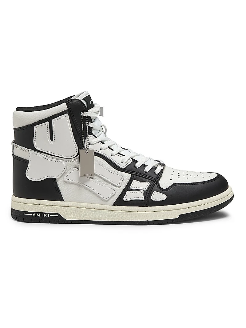 Skel-Top Hi Leather Sneakers