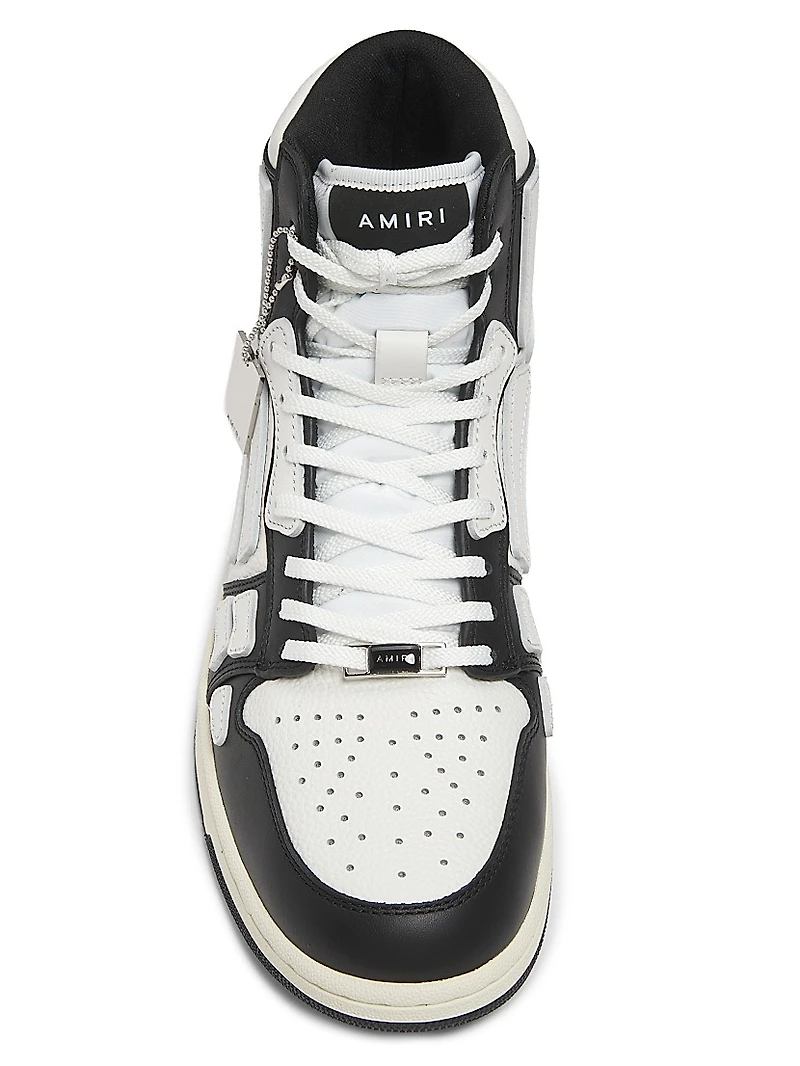 Skel-Top Hi Leather Sneakers