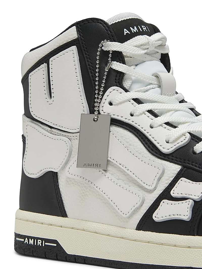 Skel-Top Hi Leather Sneakers
