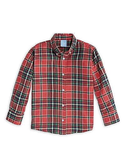 Little Boy's Plaid Button-Down Shirt