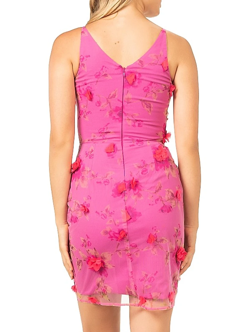 Paulette Floral Fit-&-Flare Midi-Dress
