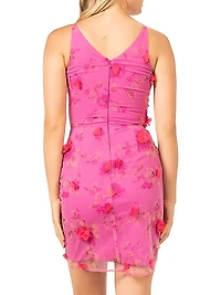Paulette Floral Fit-&-Flare Midi-Dress