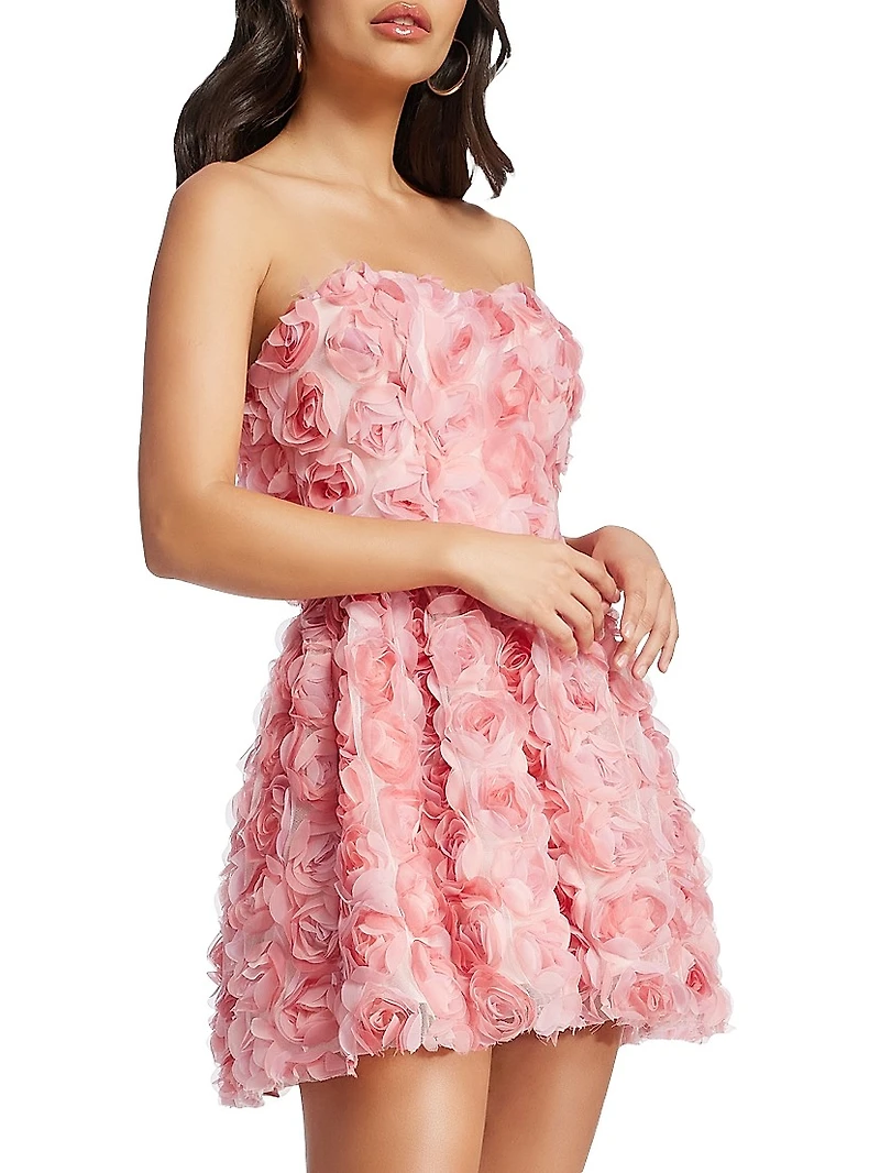 Sasha Strapless Fit-&-Flare Minidress