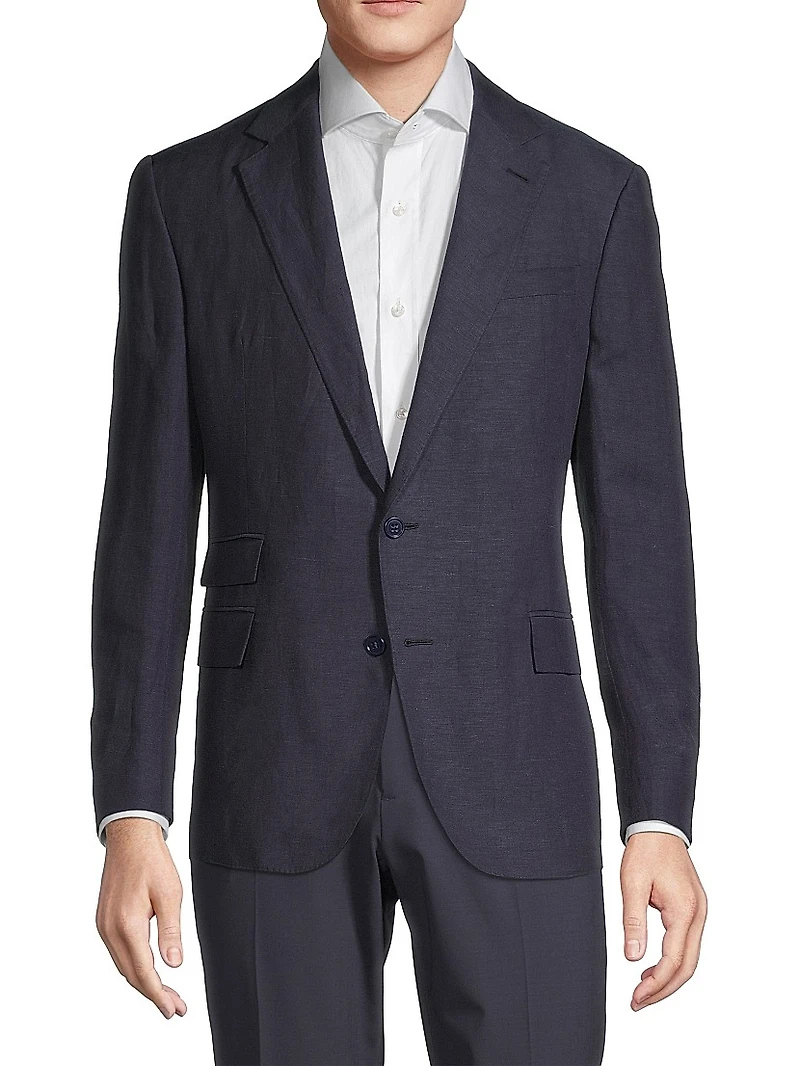 Kent Linen & Silk Canvas Jacket
