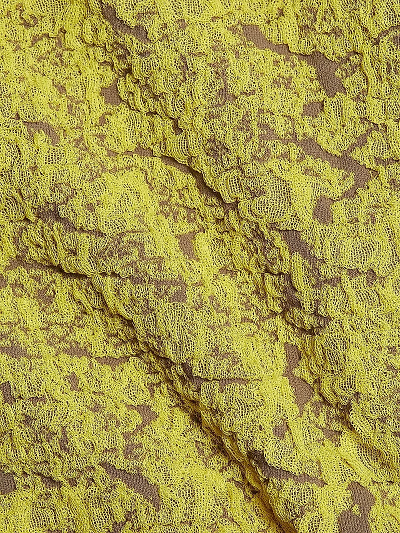 Textured Jacquard Knit Cut-Out Dress