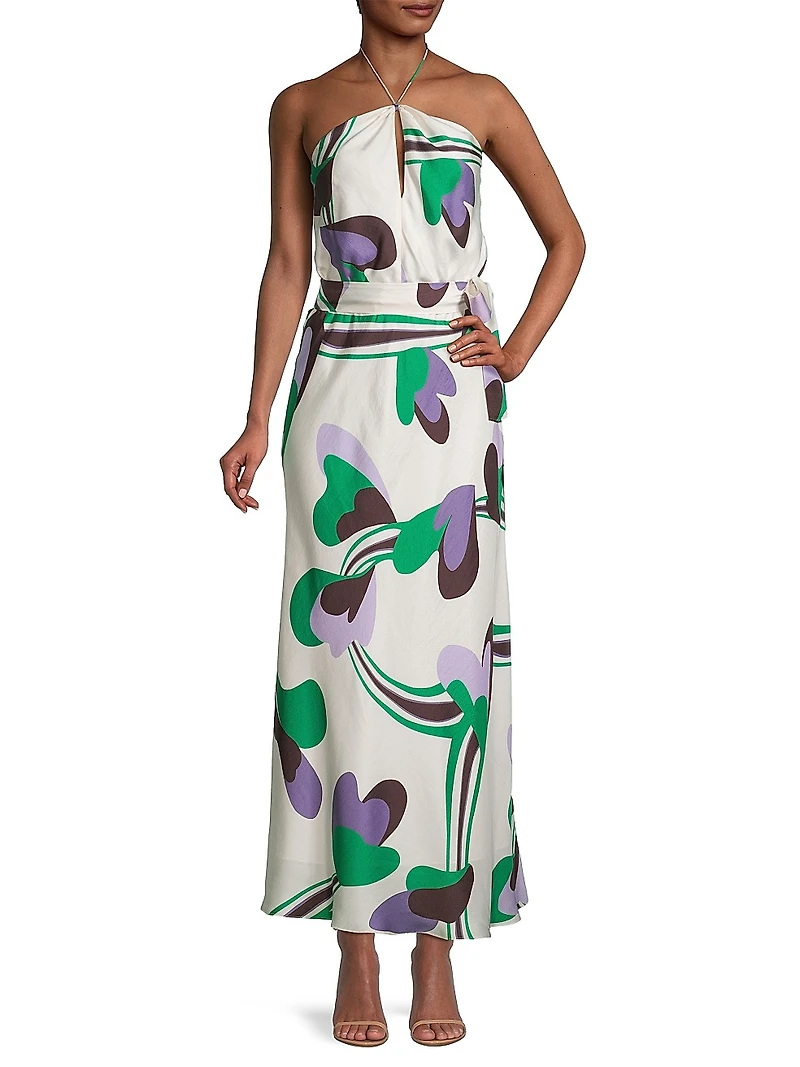 Veruschka Silk Halter Dress