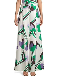 Veruschka Silk Palazzo Pants