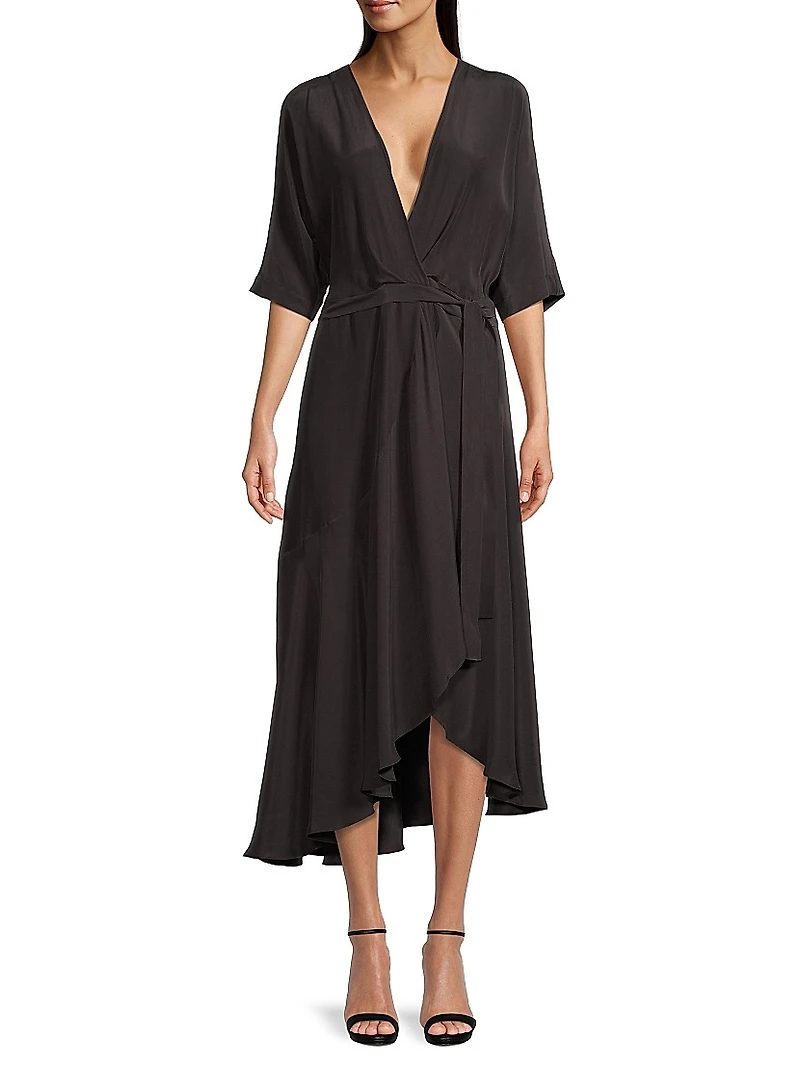 Beloved Wrap Midi-Dress