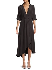 Beloved Wrap Midi-Dress