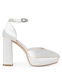 Selina Ankle-Strap Platform Pumps