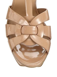 Tribute Platform Sandals Patent Leather