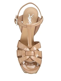 Tribute Platform Sandals Patent Leather