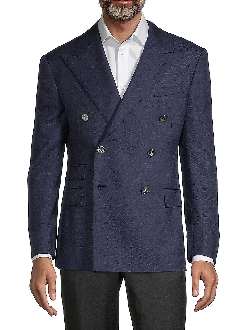 Wool Double-Breasted Blazer