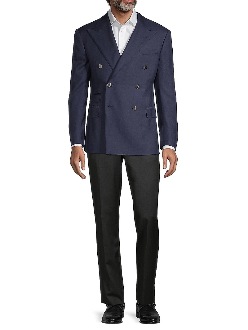 Wool Double-Breasted Blazer