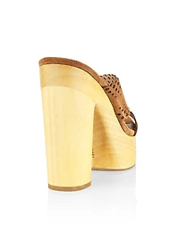 Gaynor Suede Platform Mules