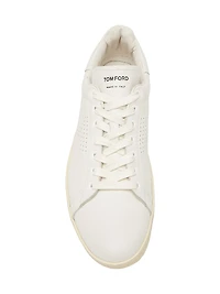 Grain Leather Low-Top Sneakers