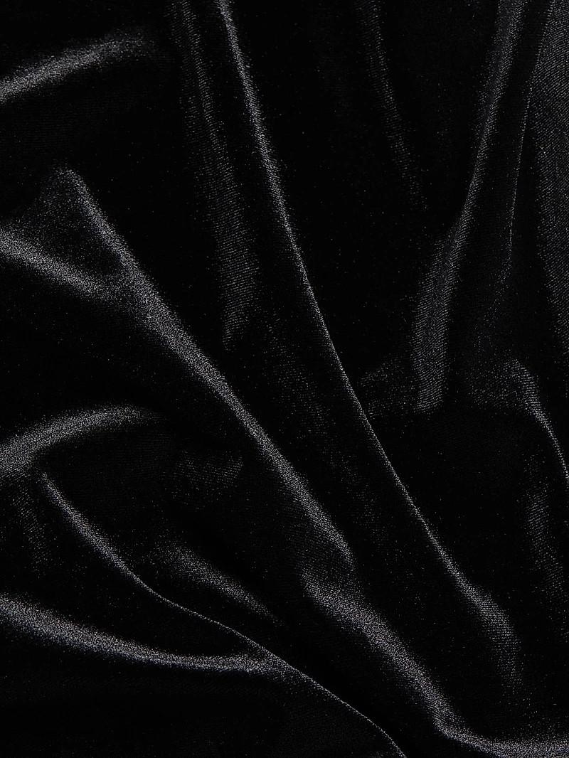 The Veronica Cut Out Midi Velvet Dress