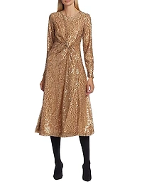 The Selma Sequined Midi-Dress