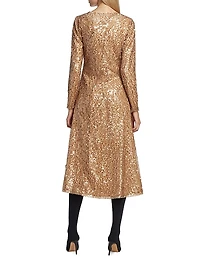 The Selma Sequined Midi-Dress