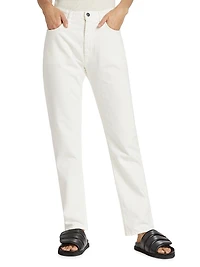 High-Rise Straight-Leg Jeans