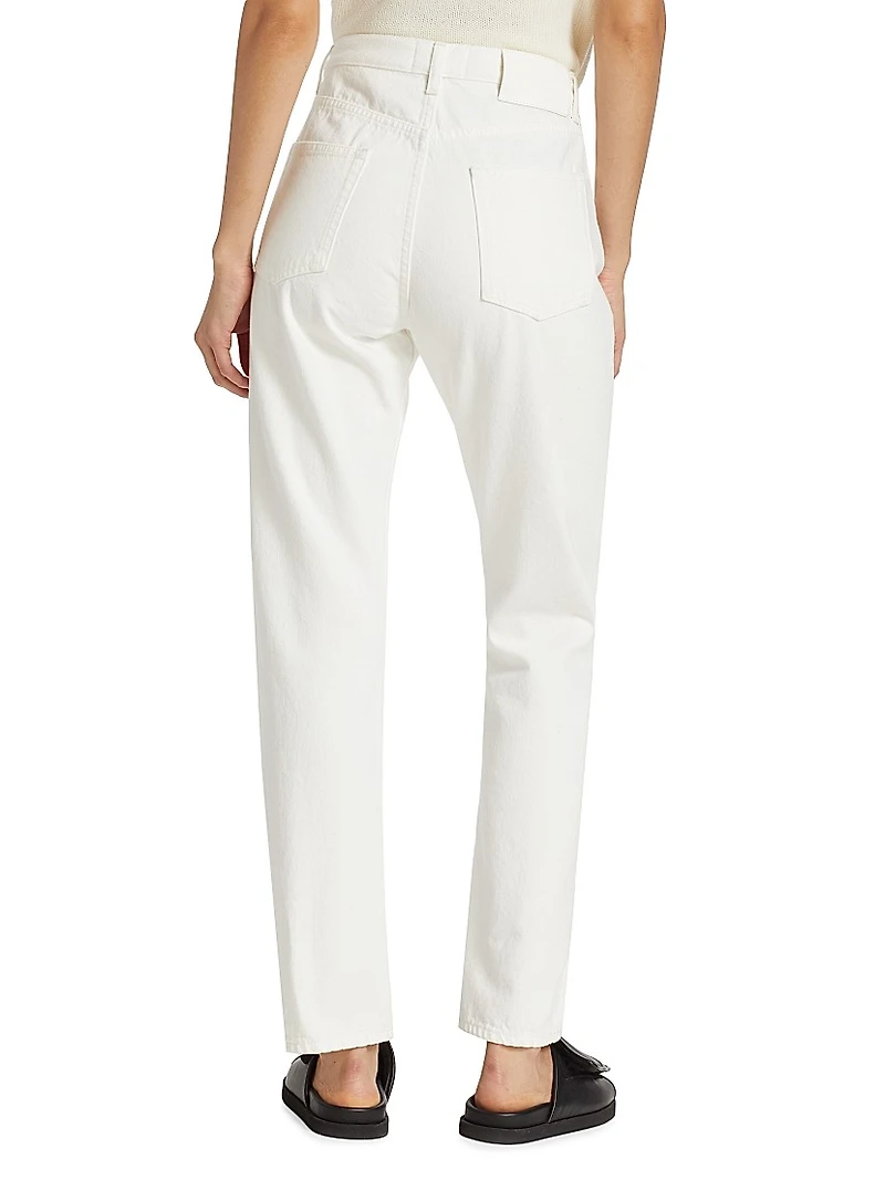 High-Rise Straight-Leg Jeans