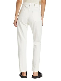 High-Rise Straight-Leg Jeans