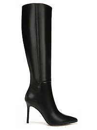 Lisa 95MM Knee-High Wide-Calf Leather Boots