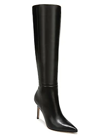 Lisa 95MM Knee-High Wide-Calf Leather Boots