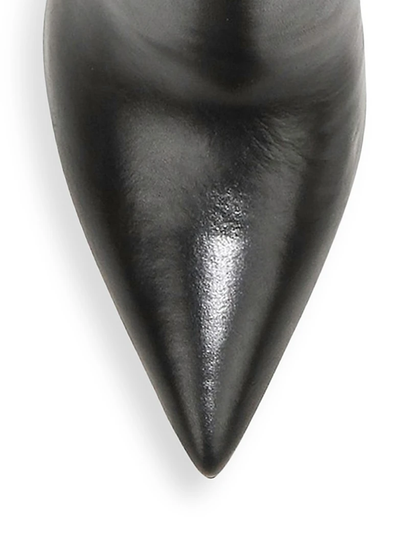 Lisa 95MM Knee-High Wide-Calf Leather Boots