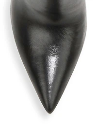 Lisa 95MM Knee-High Wide-Calf Leather Boots