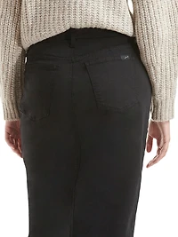 Le Disco Sateen Denim Pencil Skirt