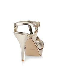 Tribute Metallic Leather Sandals