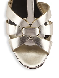 Tribute Metallic Leather Sandals