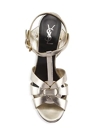 Tribute Metallic Leather Sandals