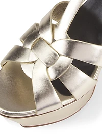 Tribute Metallic Leather Sandals