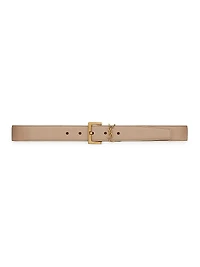 Cassandre Belt with Square Buckle Smooth Leather