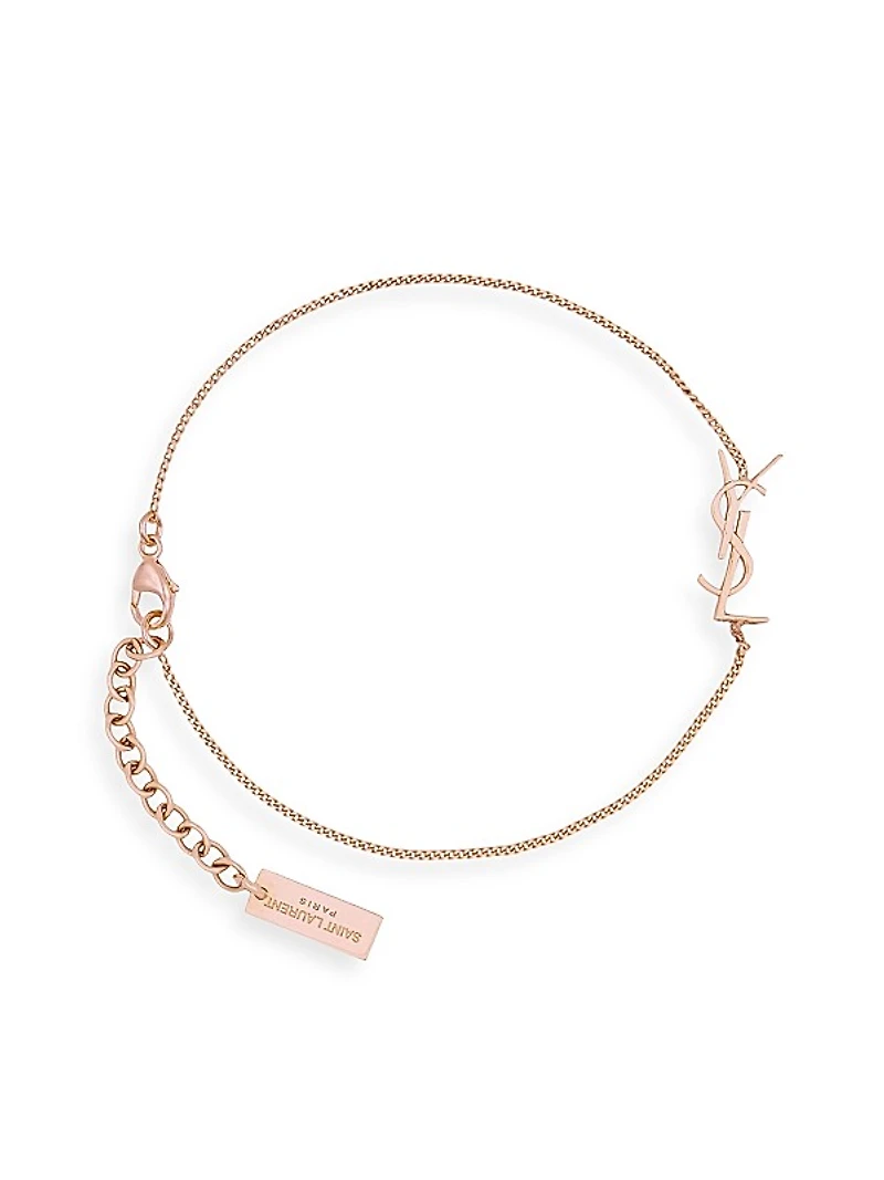 Opyum Charm Bracelet In Rose Gold Brass